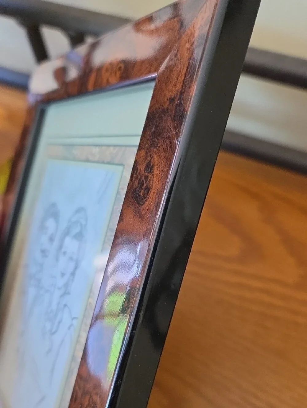 Holden Burl Wood Grain Picture Frame in Brown